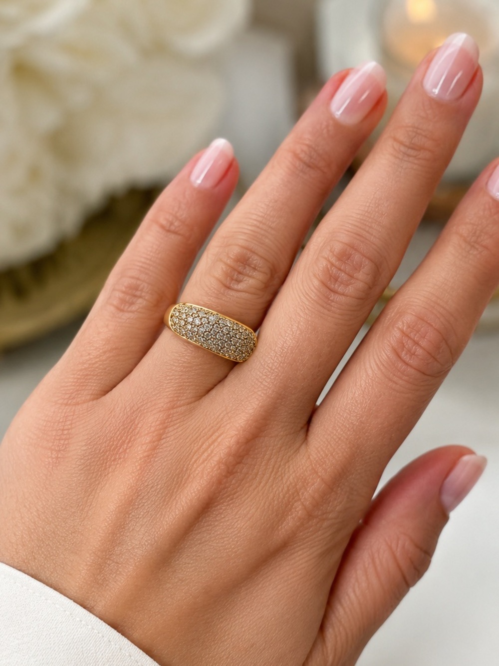 14k 2ct Pave Band - Picture 4 of 14